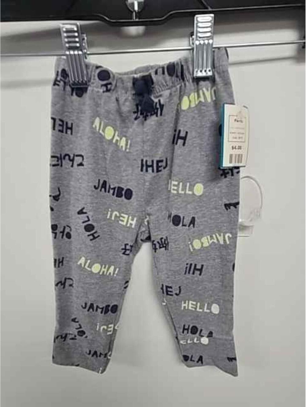 Grey/Navy/Green Cat & Jack Pants, 6M B